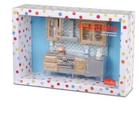 Lundby Набор мебели для кухни Стокгольм (LB_60904100) голубой/коричневый/серый