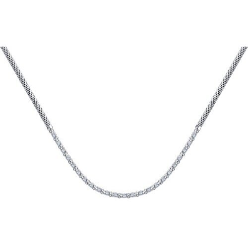 Колье Diamant online, серебро, 925 проба, фианит, длина 70 см.