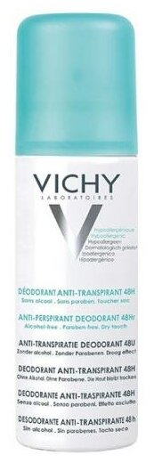 Дезодорант-антиперспирант Vichy регулирующий избыточное потоотделение на протяжении 48 часов, аэрозоль, 125 мл