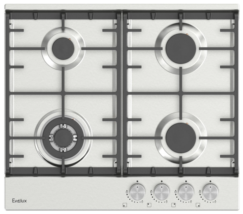 Газовая варочная панель Evelux HEG 650 X (нержавеющая сталь)