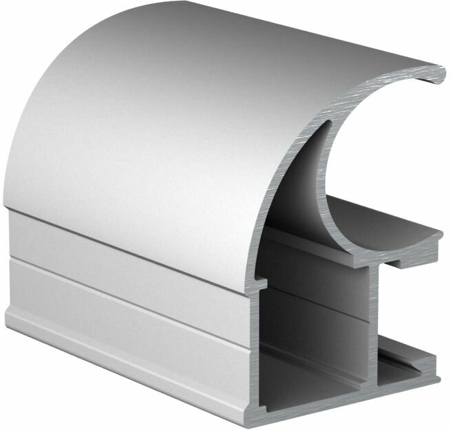 Шкаф купе, для одежды Зигмунд 2, Легкомаркет, 140х60х220, белье/платье, венге, профиль серебро, с зеркалом — фото 1