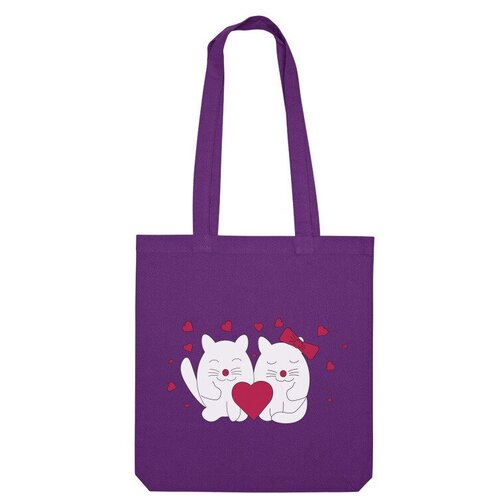 фото Сумка шоппер us basic, фиолетовый