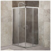 Душевой уголок BelBagno Unique 100x100 UNIQUE-A-2-85/100-P-Cr стекло рифленое, профиль хром, без поддона