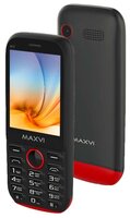 Телефон MAXVI K17 красно-черный