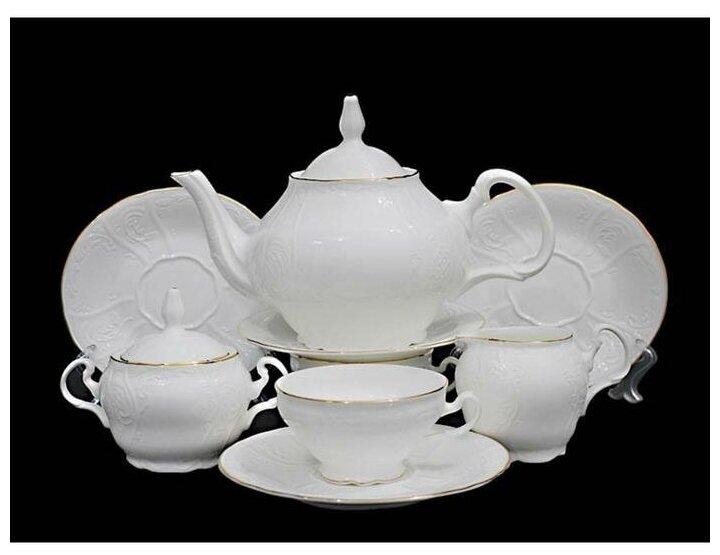 фото Чайный сервиз 17пр, 200 мл, MARIA GOLD в подарочной упаковке Фарфор 226-020 118-226-020