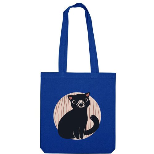 Сумка шоппер Us Basic, синий сумка котик монстр серый