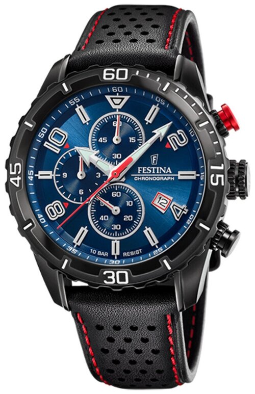 Наручные часы FESTINA Chrono Sport, черный, синий