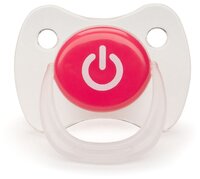 Пустышка силиконовая ортодонтическая Happy Baby Baby Pacifier 12-24 (1 шт) красный