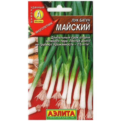 Семена Агрофирма АЭЛИТА Лук батун Майский 1 г семена лук батун семилетка ц п 1 г агрофирма аэлита