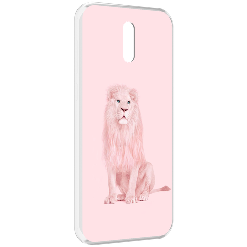 Чехол MyPads Розовый-лев для Alcatel 3L (2019) задняя-панель-накладка-бампер чехол mypads лев с розовыми зубами для alcatel 3l 2019 задняя панель накладка бампер