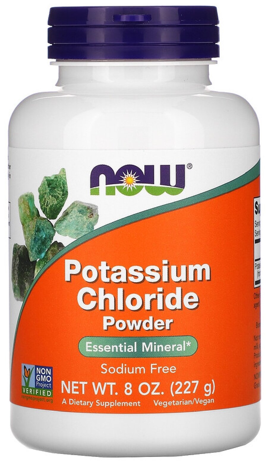 Порошок NOW Potassium Chloride, 227 г