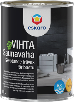 Eskaro Saunavaha Vihta Valge средство для бани и сауны декоративно-защитное (белый 09л)