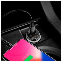 Автомобильная зарядка Baseus Dual-USB Car Charger 4.8A CCALL-GB01/GB09 черный