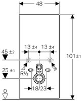 Рамная инсталляция GEBERIT 131.021. SJ.5 MONOLITH черный