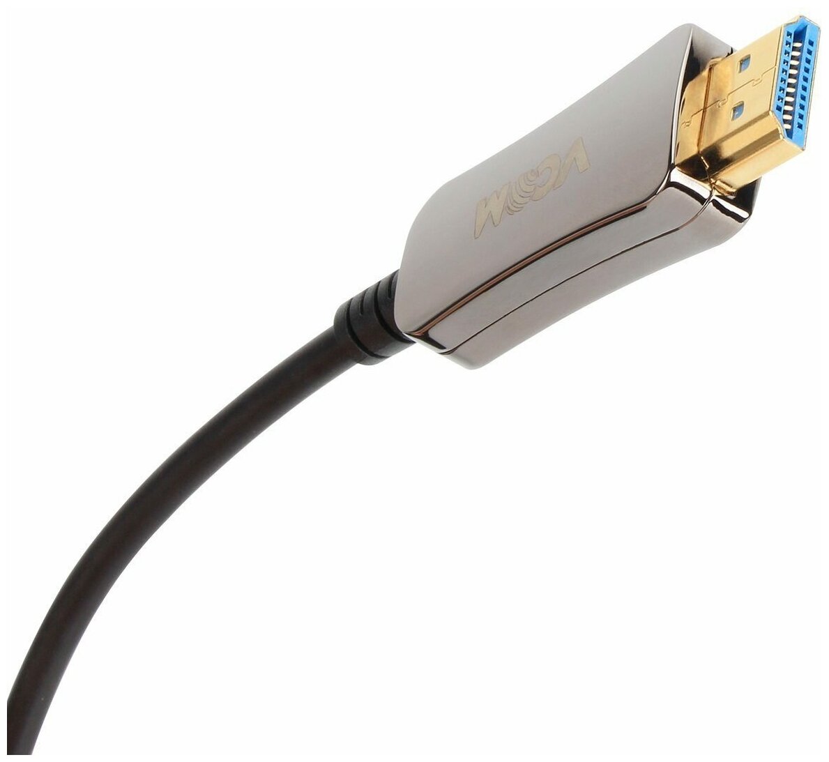 Кабель аудио-видео VCOM, HDMI (m) - HDMI (m) , ver 2.0, 30м, GOLD черный [d3742a-30m] Noname - фото №4