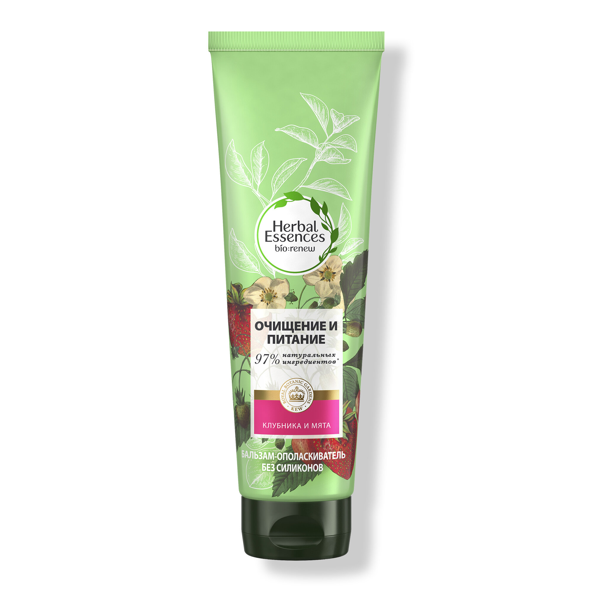 Herbal Essences Бальзам-ополаскиватель Белая клубника и Сладкая мята для питания волос, Хербал Эсенсес, 275 мл