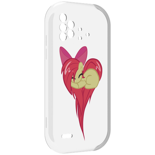 Чехол MyPads сердце-из-пони для UMIDIGI Bison X10 / X10 Pro задняя-панель-накладка-бампер