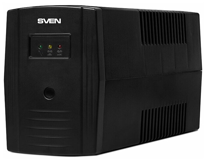 ИБП SVEN Pro 800, линейно-интерактивный, автоматический стабилизатор напряжения, 480Вт, 800Ва, 2 евророзетки Sven Pro 800 (SV-013851)