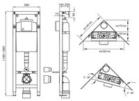 Рамная инсталляция WISA Exellent XS WC 8050.452703 синий