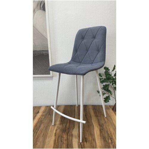 Полубарный стул на кухню, велюр, антикоготь, мягкий