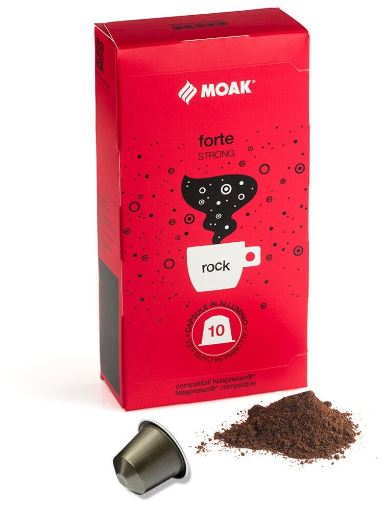 Кофе в капсулах Moak Nespresso Forte Rock, 10 шт.