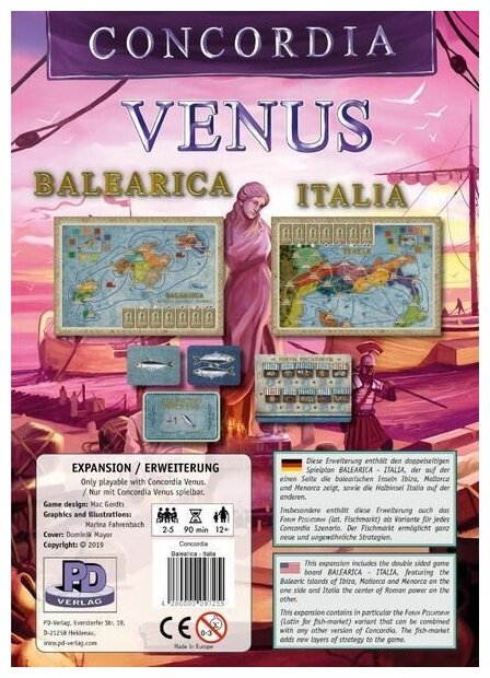 Дополнение для настольной игры Rio Grande Games - Concordia Venus Balearica - Italia - на английском языке