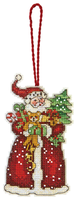 Dimensions Набор для вышивания Santa Ornament (Украшение Санта) 6,35 х 12 см (70-08895)