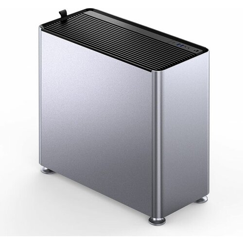 Корпус JONSBO Jonsplus i400-A Silver без БП, mini-ITX, micro-ATX, ATX, серебристый корпус jonsbo u6 silver без бп боковые панели из закаленного стекла mini itx micro atx atx серебристый