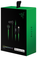 Наушники Razer Hammerhead for iOs green/black