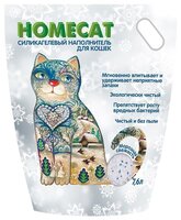 Наполнитель Homecat Силикагелевый Морозная Свежесть (7.6 л)