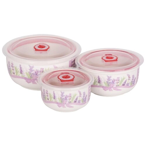 фото Bekker набор контейнеров bk-5147 белый/сиреневый