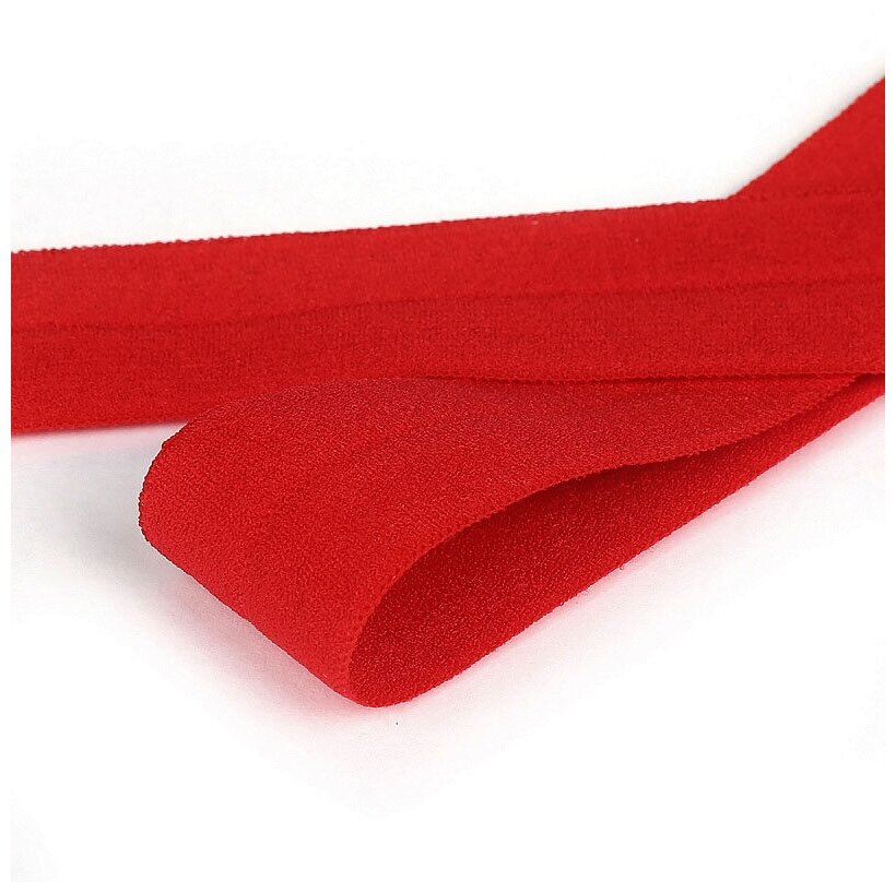 фото Резинка TBY бельевая окантовочная матовая 20мм арт. ROM.20163S цв. SD163 красный уп.50 м