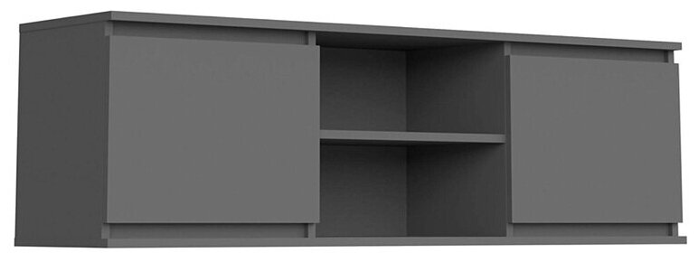Шкаф навесной Миф Челси графит 135.2х35.4х41.2 см - фотография № 1