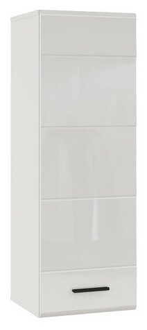 Шкаф пенал, Шкаф навесной модульный Gloss , Белый глянец, 38х110х35,6 (ШхВхГ)