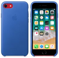 Чехол Apple кожаный для iPhone 8 / 7 bright orange