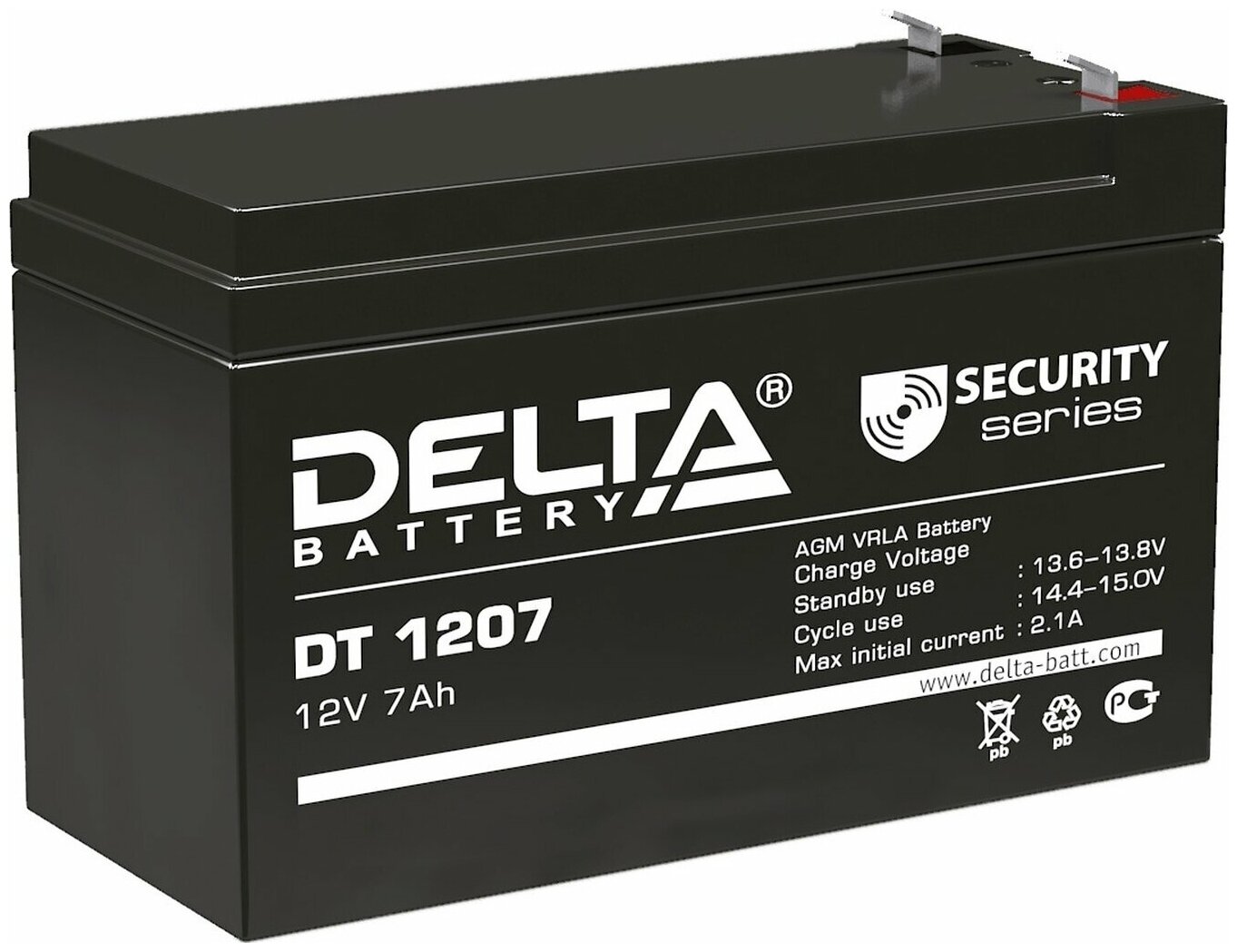 Аккумулятор для ИБП Delta DT 1207 12V7Ah