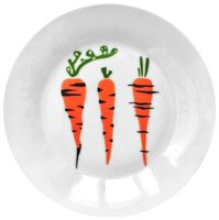 Сотвори Чудо Тарелка Морковка 20 см белый/оранжевый