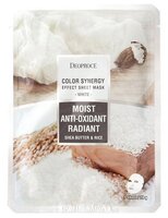 Deoproce Маска тканевая на основе масла ши и рисовой воды Color Synergy Effect Sheet Mask White паке