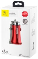 Автомобильная зарядка Baseus Dual-USB Car Charger 4.8A CCALL-GB01/GB09 черный