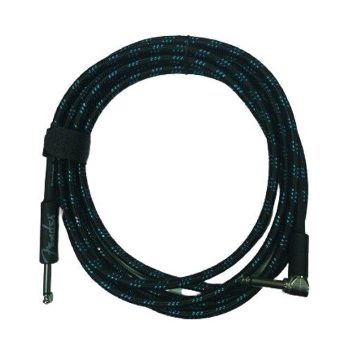 Гитарный кабель инструментальный 3м (прямой-угловой) Jack 6.3, черный