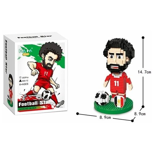 Конструктор Daia 3D Футболист Salah 593 элемента DI668-13