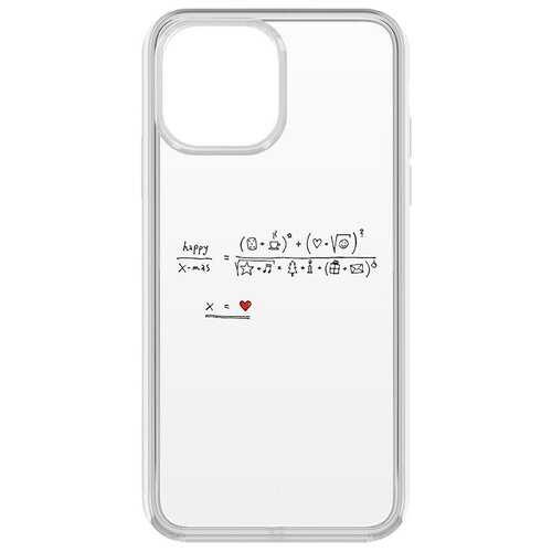 Чехол-накладка Krutoff Clear Case Праздничная формула для iPhone 13 Pro Max чехол накладка krutoff clear case праздничная формула для iphone 13
