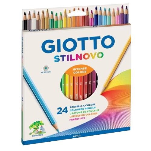 GIOTTO Цветные карандаши Stilnovo 24 цвета (256600), 24 шт.