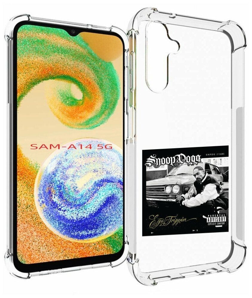 Чехол MyPads Snoop Dogg EGO TRIPPIN’ для Samsung Galaxy A14 5G задняя-панель-накладка-бампер