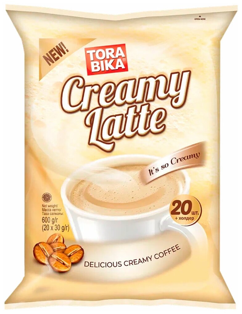 Кофейный напиток растворимый Torabika Creamy Latte, 20x30 г - фотография № 1
