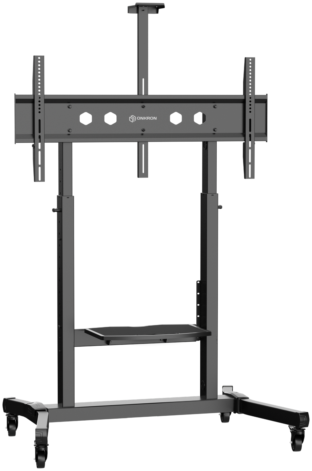 Стойка ONKRON для телевизора черный 50"-100" макс.120кг напольная наклон - фото №1