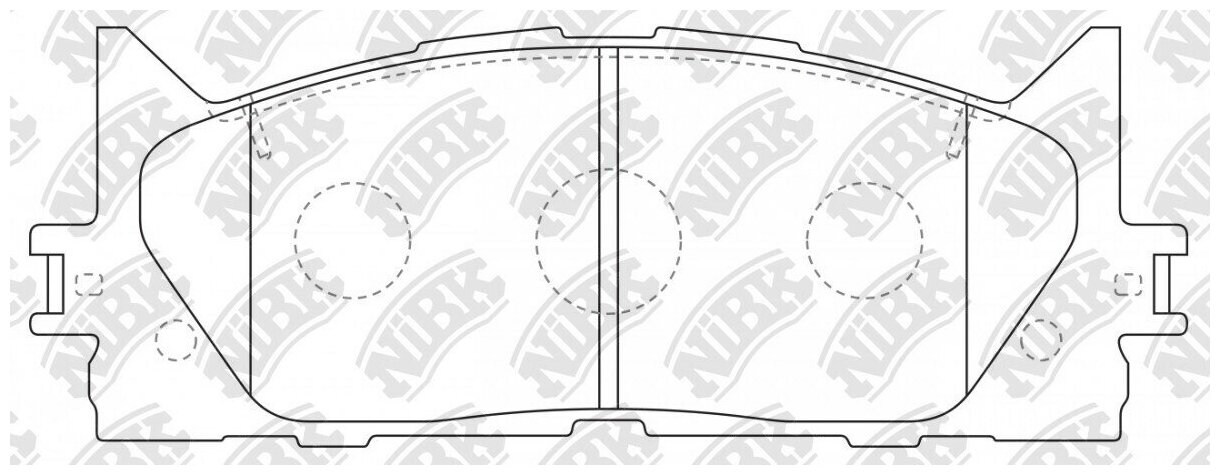 Колодки тормозные дисковые NIBK, PN1521