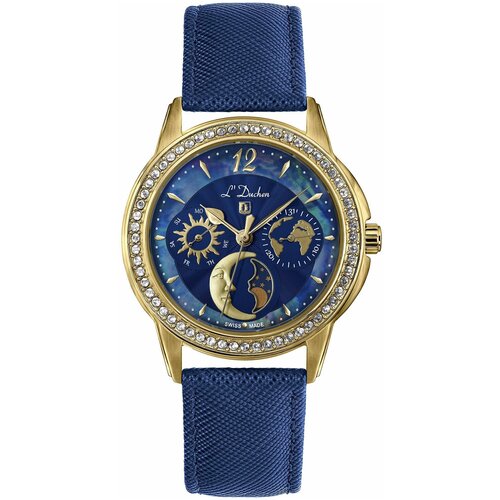 фото Наручные часы l'duchen наручные часы l'duchen d 737.23.37, золотой, синий