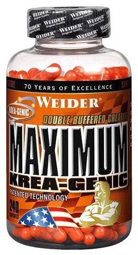 Креатин с транспортной системой Weider Maximum Krea-Genic (240 шт. 