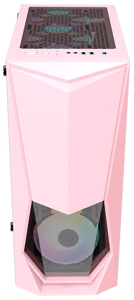 Корпус компьютерный 1stPlayer DK-3 (DK-3-PK-3G6) Pink